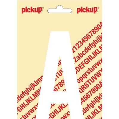 Afbeelding van Plakletter Nobel Sticker witte letter A Pickup