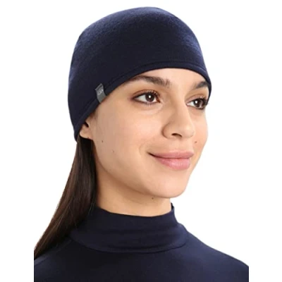 Afbeelding van Icebreaker merinowol zakmuts unisex, Loden / Midnight Navy