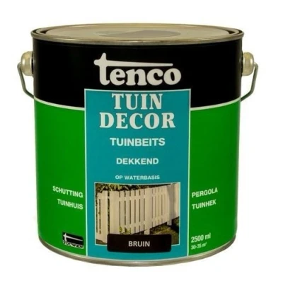 Afbeelding van Tenco Tuindecor Dekkend 2,5 ltr bruin Buiten onderhoud