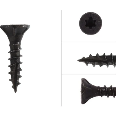 Afbeelding van Zwarte Schroeven Verzinkt 3.5 x 16 mm Torx 20 met Snijpunt 100 Stuks