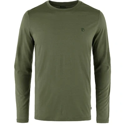 Afbeelding van Abisko Wool LS Shirt Heren Laurel Green 300 L Groen Outdoor