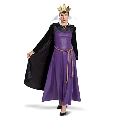 Afbeelding van Disney Officieel kostuum koningin heksenkostuum voor dames, klassiek, Halloween kostuum, sneeuwwitje, maat L
