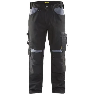 Image de Pantalon artisan sans poche flottante noir/gris