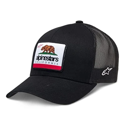 Afbeelding van Alpinestars Cali 2.0 baseballpet voor heren, truckerstijl met drukknoopsluiting op de rug