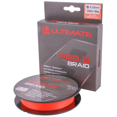 Afbeelding van Ultimate Pro 8 Braid 150m Fluo Orange 0.08mm 5kg Gevlochten lijn