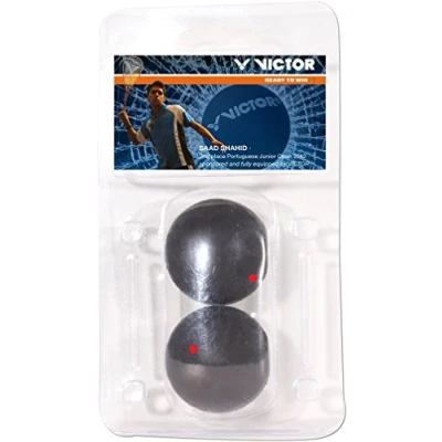 Image de Victor 170 8 0 balles de squash noir rouge
