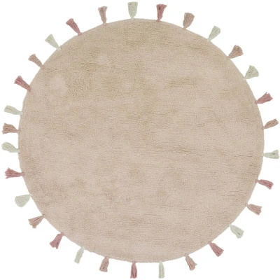 Afbeelding van Tapis petit vloerkleed sara roze 130x130 cm