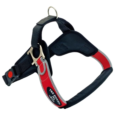 Afbeelding van Tre Ponti Forza Tuig Rood&amp;Reflecterend Hondenharnas 56 68 cm