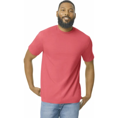 Afbeelding van Gildan Heren T shirt Softstyle Midweight GI65000 Heliconia