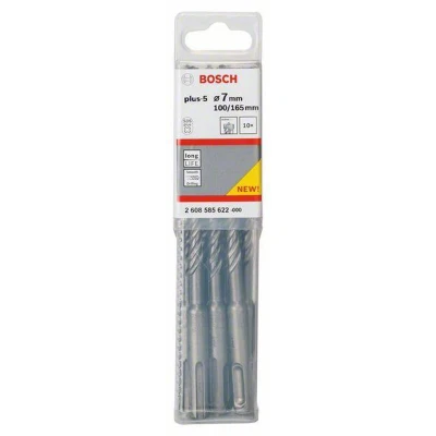 Afbeelding van Bosch Accessories SDS Plus 5 2608585622 Carbide Hamerboor 7 mm Gezamenlijke lengte 160 10 stuk(s)