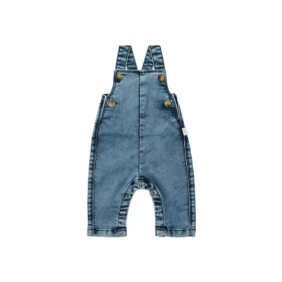 Image de Noppies Jongens Jeans tuinbroek Ocampo Blue Light Wash 86 78% Katoen / 20% Polyester 2% Elastomeer