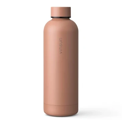 Afbeelding van Vinsun Thermosfles, 500 ml, lekvrij, geschikt voor koolzuurhoudende dranken, BPA vrij, dubbelwandig geïsoleerd, waterfles sport, outdoor, school, fitness, enz