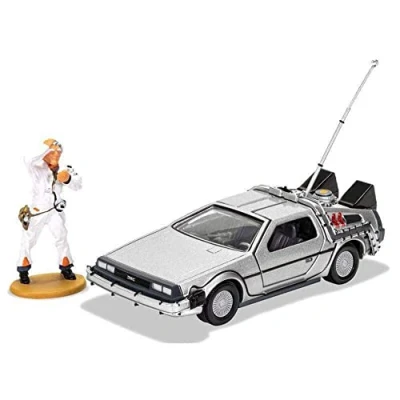 Afbeelding van DeLorean DMC12 Corgi Modelauto 1:43 CC05503 Back To The Future Schaalmodel