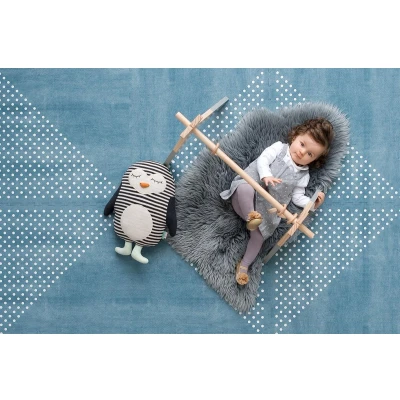 Afbeelding van Toddlekind Speelmat Puzzel Speelkleed Foam 120 x 180 cm Spotted Marine Blue
