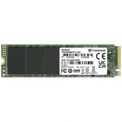Afbeelding van Transcend 110Q 500 GB NVMe/PCIe M.2 SSD 2280 harde schijf PCIe NVMe 3.0 x4 Retail TS500GMTE110Q
