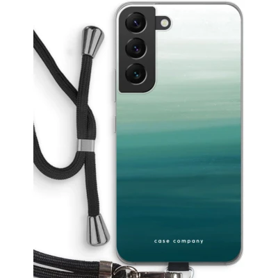 Afbeelding van Case Company® hoesje met Koord geschikt voor Samsung Galaxy S22 Ocean Telefoonhoesje Zwart Bescherming aan alle Kanten en Over de Schermrand