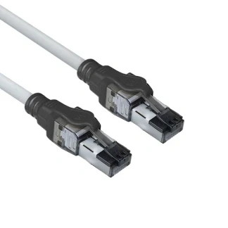Afbeelding van ACT FB4002 S/FTP CAT6A IDC 4PPoE / PoE++ 100W LSZH Patchkabel Snagless RJ45 connectoren Grijs 2 meter