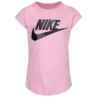 Afbeelding van Nike Meisjes Futura T shirt met logoprint in de kleur Roze, maat: 122