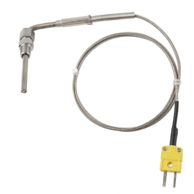 Afbeelding van Type K Thermokoppel EGT Temperatuursensor 1/8&quot; NPT voor Uitlaat Gas met Punt en Connector Blootgesteld 1M