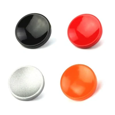 Afbeelding van JJC SRB 4 stuks metalen ontgrendelingsknoppen met concaaf oppervlak voor Leica Fujifilm/Nikon/Sony/Ricoh camera (rood, zwart, zilver)