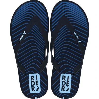 Afbeelding van R1 Style Kids Slippers Junior Black Blue 990 31 Zwart