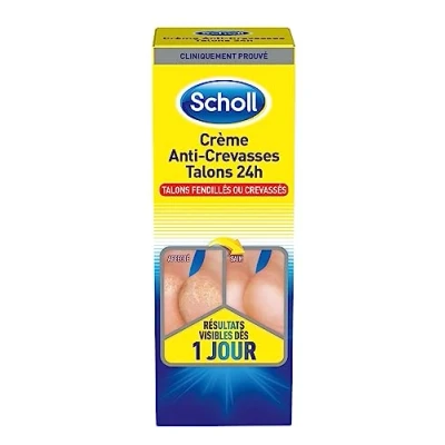 Image de Scholl Crème Pieds Anti Crevasses Talons fendillés ou crevassés 24h 60ml