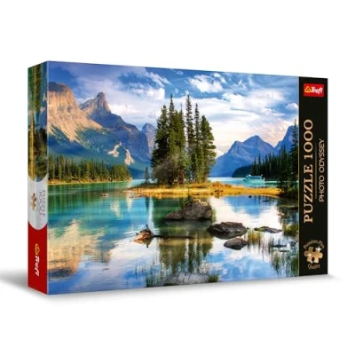 Afbeelding van Trefl Premium Plus Quality Odyssey Photo Puzzel: Spirit Island, Canada 1000 stukjes, unieke fotoserie, perfect op elkaar afgestemde stukken, voor volwassenen en kinderen vanaf 12 jaar
