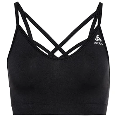 Afbeelding van ODLO Seamless SOFT Sports BRA Sportbh met light support, Dames, Maat: Small, Black