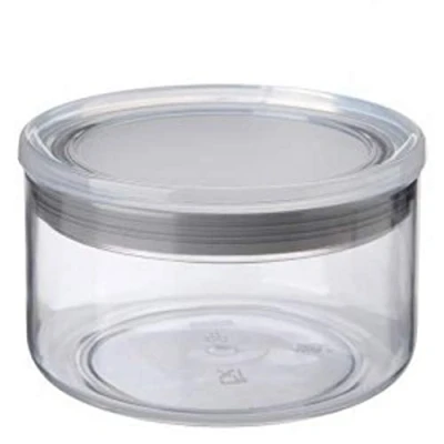 Afbeelding van Tatay Luchtdichte keukendoos, 0,5 l, BPA vrij, vaatwasmachinebestendig, transparant, grijs, afmetingen: 12,5 x 8 cm