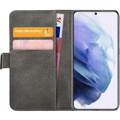 Afbeelding van Mobilize PU leer Book Case Zwart Samsung Galaxy S21