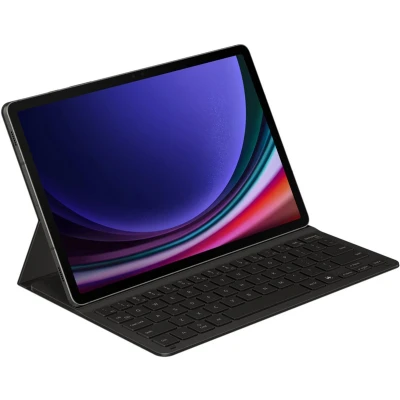 Afbeelding van Samsung Galaxy Tab S9/S9 FE Book Cover Keyboard Slim Zwart