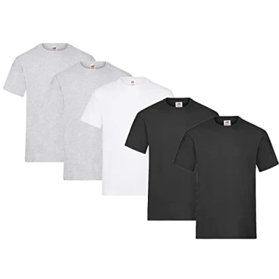 Afbeelding van Fruit of the Loom Set van 5 T shirts voor heren