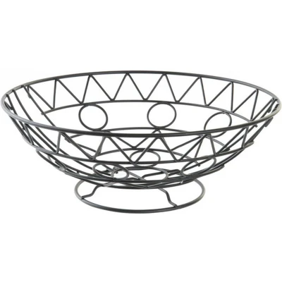 Afbeelding van Fruitschaal DKD Home Decor 28 x 10 cm Zwart Metaal