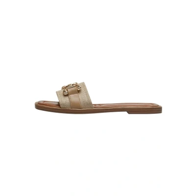Afbeelding van Tamaris Muiltjes, Dames, Maat: 41, Beige Textiel/ synthetisch