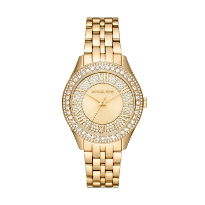 Afbeelding van Michael Kors Harlowe Horloge goldcoloured, Dames, Maat: One Size, Gold coloured
