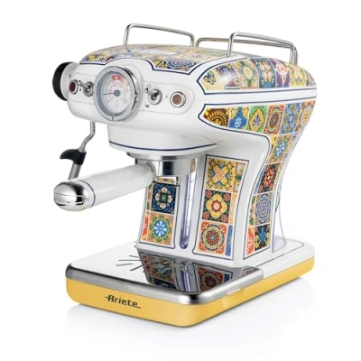 Afbeelding van Ariete 1389 Positano Italiaans design Espressomachine 900W 0,9L tank inhoud ook geschikt voor pads
