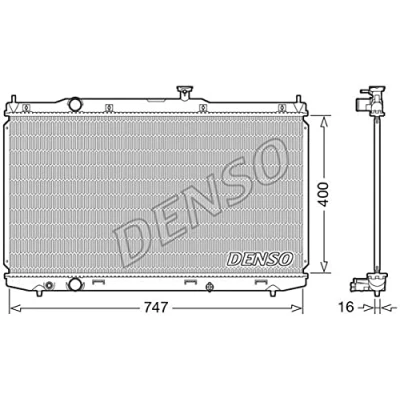 Afbeelding van DENSO DRM40039 Radiateur 400 779 16