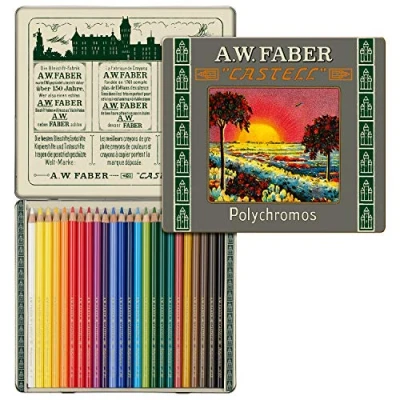 Afbeelding van 111 jarig bestaan limited edition A.W. Faber Castell Polychromos bliketui a 24 stuks