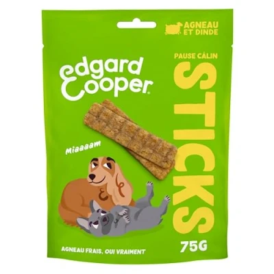 Afbeelding van 75g Edgard &amp; Cooper Dog Strips Lam en Kalkoen hondensnacks