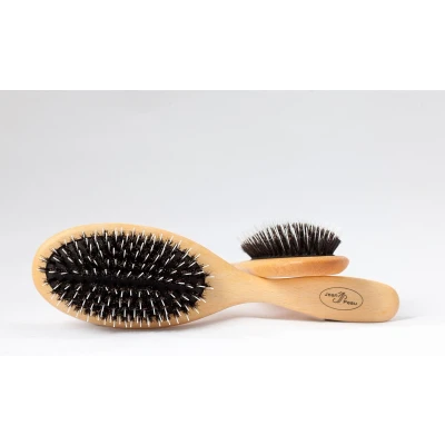 Afbeelding van Jean Peau Ovaal Nylon/Bristle Groot Hondenvachtborstel per stuk