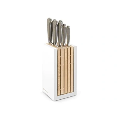 Afbeelding van Wusthof Classic Colour 7 delige messenset met blok Velvet Oyster