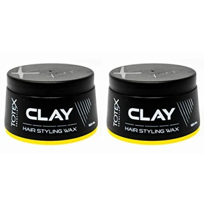 Afbeelding van Totex Clay Styling Wax I Natural Messy Look No Shine Strong Hold Texture Matte Finish 150 ml (2 stuks)