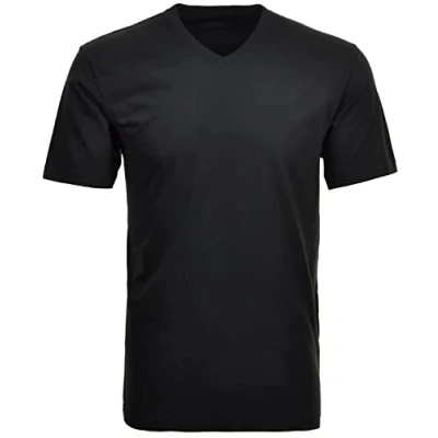 Afbeelding van Ragman t shirt zwart effen katoen 58