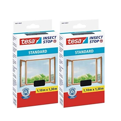 Image de tesa Moustiquaire STANDARD pour fenêtre, 1,10 m x 1,30