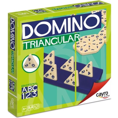 Afbeelding van Cayro Triangular Domino Dominospel 2 4 Spelers Geschikt vanaf 8 Jaar