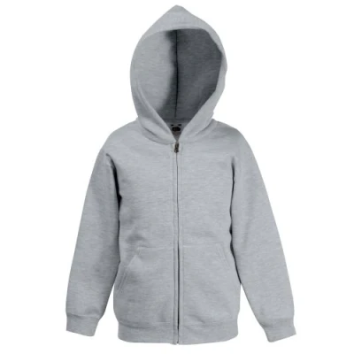 Afbeelding van Fruit Of The Loom Kinderen / Kinder Unisex Sweatshirt met capuchon (Heather Grijs)