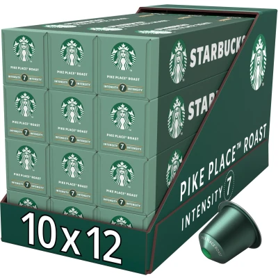 Afbeelding van Starbucks by Nespresso Pike Place Medium Roast capsules 120 koffiecups