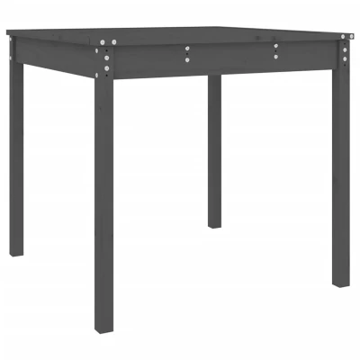 Afbeelding van Tuintafel 82,5x82,5x76 cm massief grenenhout grijs