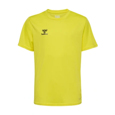 Afbeelding van Hummel Essential SS Tshirt basic voor kinderen, Maat: 104, Blazing yellow