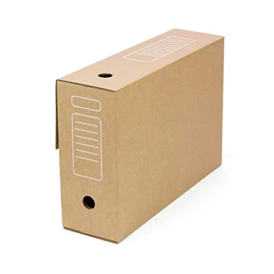 Afbeelding van Only Boxes, Set van 20 opbergdozen, automatische montage, 38,7 x 11,5 28, bladformaat, net 115 mm, kleur bruin (bruin)